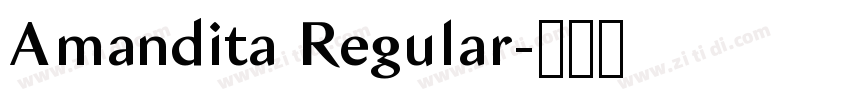 Amandita Regular字体转换 Amandita Regular字体转换